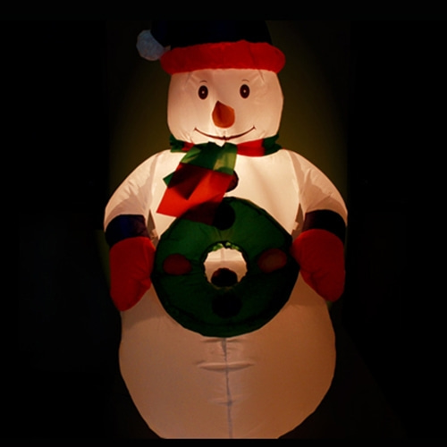 120cm 대형 크리스마스 에어 눈사람(아답터有)