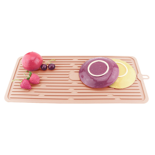 주방 실리콘 드라잉 매트(44.5cm) (핑크)