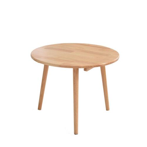 거실 원형 미니 테이블 (65cm) (네츄럴)