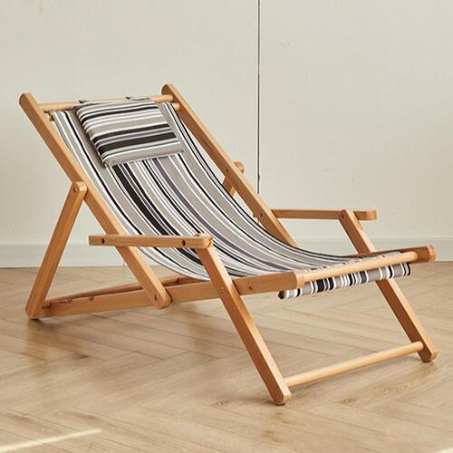 길이조절 느티나무 의자(그레이줄무늬)