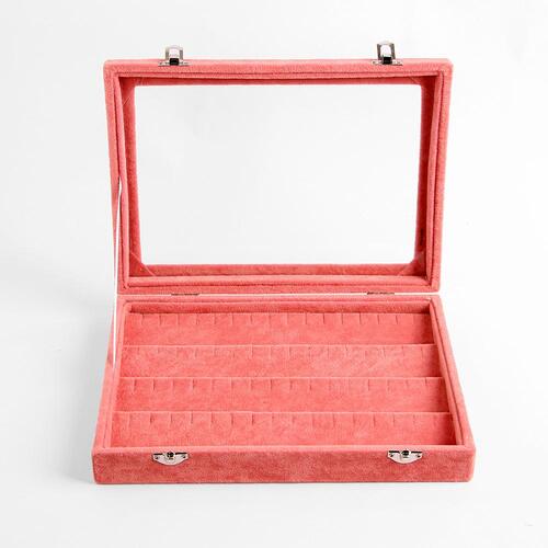 드림스 귀걸이 보석함(핑크) (28.5x20cm)