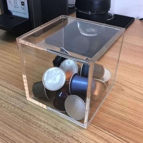 투명 아크릴 커피캡슐 보관함(13x13cm) 티백보관함