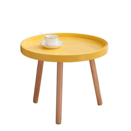 거실 원형 미니 테이블 (50cm) (옐로우)