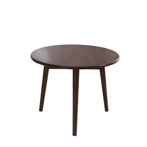 거실 원형 미니 테이블 (65cm) (월넛)