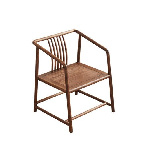 흑호두나무 팔걸이 의자