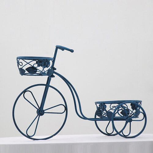 인테리어 자전거 모형 화분 바구니 (D) (블루)