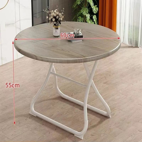 원형 접이식 테이블 60cm(오크)