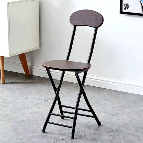 미니 접이식 의자 2p세트(진체리+블랙)