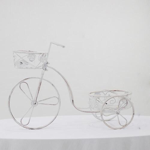 인테리어 자전거 모형 화분 바구니 (D) (화이트)