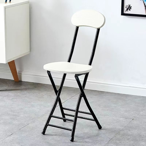 미니 접이식 의자 2p세트(화이트+블랙)