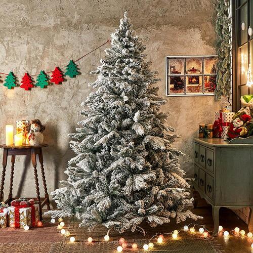 180cm 눈덮힌 전나무 트리 크리스마스 중형 눈꽃트리