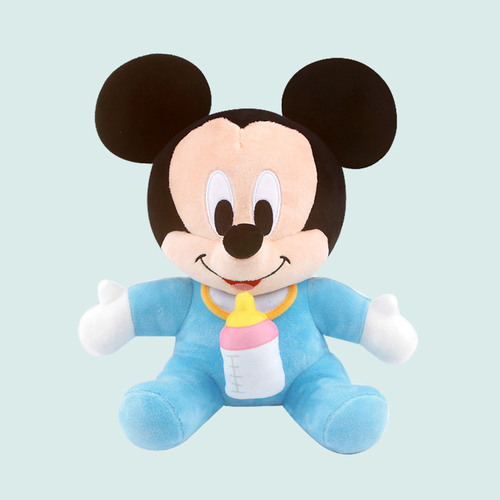 디즈니 젖병 덜덜이 인형 베이비 미키 어린이선물