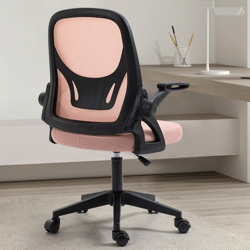 사무용 메쉬 컴퓨터 의자 (블랙+핑크)