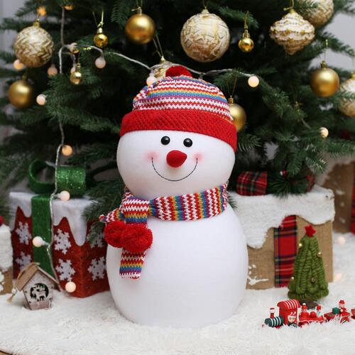빨간모자 동글 눈사람인형 성탄선물 크리스마스장식